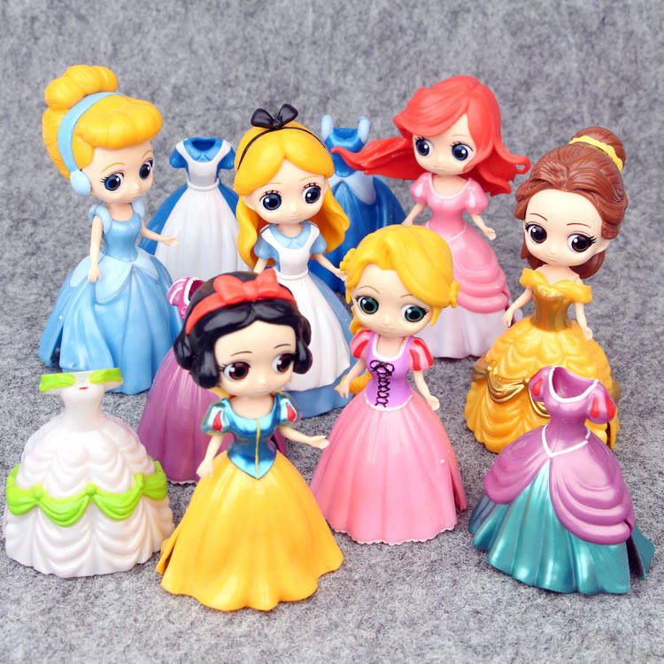 6 princesses interchangeables - 11 cm