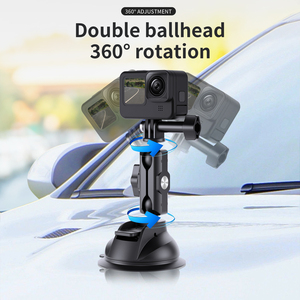 Soporte de Succión para Auto TELESIN, Plegable, de Aleación de Aluminio y TPU, con Rotación de 360 Grados, Diámetro de Vacío de 8.45 cm, para Cámaras de Acción <span class=keywords><strong>GoPro</strong></span> - Product Image 5