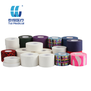 Màu Đen 3.8cm x 13.7M màu bông thể thao băng thể thao cứng nhắc đóng đai ngón tay Băng bám dính mạnh mẽ bjj Băng - Product Image 2