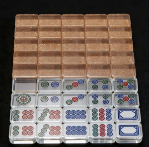 Juego de Mahjong Portátil de Acrílico de 40 mm, Venta al Por Mayor, Anti-trampas, Calidad Profesional de Casino, Juego de Mesa con Dominós - Product Image 5