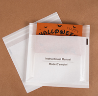 Sac d'emballage en papier ciré jetable avec logo personnalisé, résistant à l'huile, en papier sulfurisé ciré, auto-adhésif, pour vêtements, articles, sac d'emballage