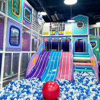 Equipo de Software Personalizado para Parques Infantiles Interiores para Niños, Incluye Toboganes Gigantes, Piscinas de Pelotas y Trampolines