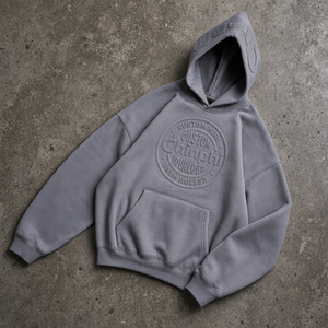 Sweat à capuche ample personnalisé pour homme, coupe courte, surdimensionné, double épaisseur, en coton épais, style boxy - Product Image 2