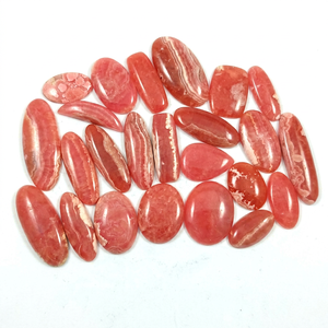 Venta al por mayor de gemas sueltas de rodocrosita natural de corte mixto, cabujón plano, ligeras, de nueva llegada, para fabricación de joyas de plata Radha Arts - Product Image 1