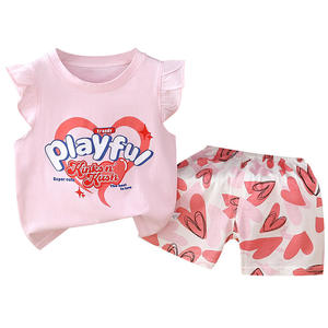 Conjunto de Chaleco para Niños, Algodón, <span class=keywords><strong>Ropa</strong></span> Coreana de Verano para Niñas, Nuevo 2025, Conjunto de Dos Piezas para Niños, Venta al por Mayor, Estampado de Animales a Cuadros - Product Image 5