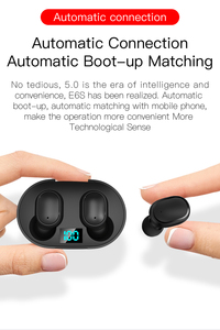 E6S TWS <span class=keywords><strong>Bluetooth</strong></span> Headphones 5.3 Verdadeiro fone de ouvido sem fio cancelamento de ruído LED Handsfree Headset Earbuds Auriculares - Product Image 4
