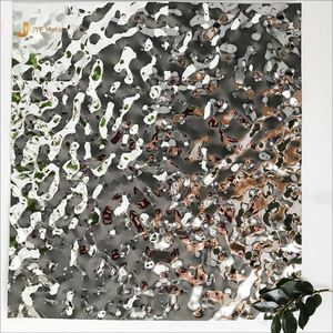 EX384 PVD Color Coated Stainless Steel <b>Sheet</b> for Hotel Decoration Lobby Metal Wall Ceiling Decoration Ceiling Panel - Product Image 2