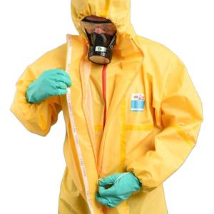 ชุดกันฝุ่นแบบใช้แล้วทิ้ง4ชิ้นชุดคลุมกันฝุ่นมีฮู้ดน้ำหนักเบาป้องกันไฟฟ้าสถิตย์สำหรับงานอุตสาหกรรมผ้าไม่ทอ Type3 - Product Image 1