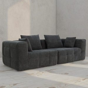 Divano Moderno Nordico in Tessuto, Imballato in Scatola, Arredamento per Soggiorno, Divano Comprimibile - Product Image 1