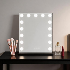 Espejo de Maquillaje Rectangular Joystar con Luces LED, Personalizable, para Cosméticos, Negro/Blanco, Inteligente, para Salón de Belleza - Product Image 1