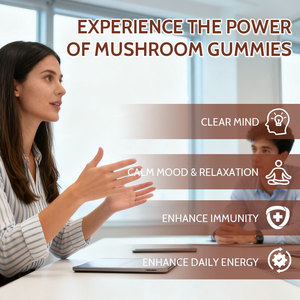 Wins Town <strong>Mushrooms</strong> Gummies Nootropics Brain Boost Supplement Lion's Mane Gummy <strong>Capsule</strong> <strong>Mushroom</strong> Complex Gummies - Product Image 3