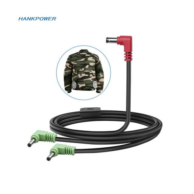 Customized Air Conditioning Suit Fan Connection Cable DC5521 to DC38135 1 to 2 Air Conditioning Suit DC Power Cord