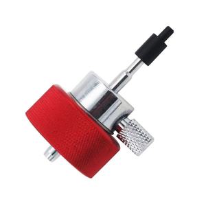 Adaptador de Recarga de Gas Propano Zimakyfa, Puerto de Aceite de Silicona, Aleación de Aluminio, Color Plata+Rojo, Compatible con Coleman - Product Image 3