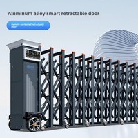 Porte coulissante télescopique électrique Hengbo pour usine, bâtiment, école, communauté – Design moderne minimaliste, télécommande intelligente, automatique