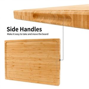 <span class=keywords><strong>Planche</strong></span> à découper en <span class=keywords><strong>bois</strong></span> mince bambou extra épais 24X37 planches <span class=keywords><strong>demi</strong></span>-<span class=keywords><strong>cercle</strong></span> en vrac avec silicone barbecue gril viande le pliage - Product Image 2