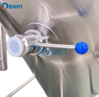 Cuve de fermentation conique à double enveloppe de 75 L pour brassage artisanal