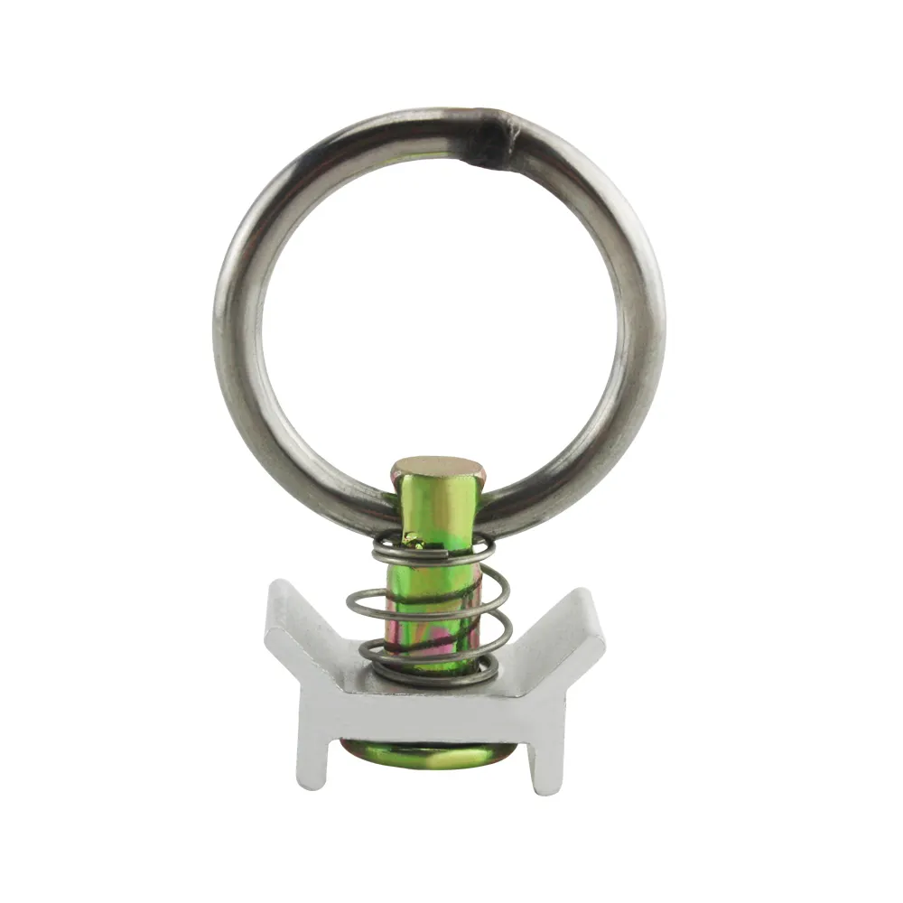 Sıcak satış CE bağlama halkası paslanmaz çelik yuvarlak o-ring ile tek damızlık ucu uydurma için alüminyum ray
