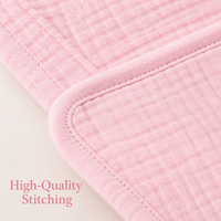 Serviette à capuche pour bébé 100 % coton tissé personnalisable, séchage rapide, portable, douce, respirante, antibactérienne, couverture de bain pour nouveau-né de haute qualité