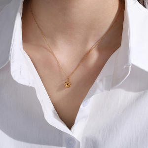 Mini Nugget Dorado y Esponjoso |   Dije de Burbuja Bonito de Acero Inoxidable Chapado en Oro PVD de 18K para la Fabricación de Joyas |   Resistente al Agua y Duradero - Product Image 4