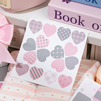 Mr.Paper – Livre d'autocollants en papier découpé, écologique et minimaliste, motif cœur, pour journalisation, scrapbooking et loisirs créatifs