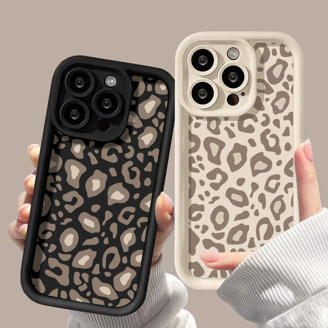 Popular Leopard Print Mobile Phone case for iPhone 16 15 17 Pro Max Shell Fashion Candy Color Shockproof Coque Tpu Back Cover