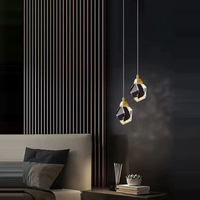 Luminaire suspendu PM populaire de luxe léger pour restaurant, design moderne et minimaliste en cristal, pour table à manger, comptoir de bar, éclairage domestique