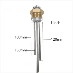 Factory Price G1 inch SUS304 brass Submersible Probe 4-20mA boiler Water Level Sensor switch probe