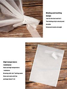 with <b>String</b> Disposable Different Size Empty Tea Coffee <b>Bags</b> Non-woven Fabrics Tea Filter <b>Bag</b> Tie Mouth Tea <b>Bag</b> - Product Image 5
