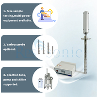 Système de cellules à flux haute fréquence 3 en 1, homogénéisateur ultrasonique, machine à cavitation, extraction ultrasonique de champignons