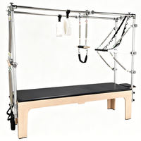 Table de Pilates Trapeze (Cadillac) de qualité supérieure, structure en bois d'érable avec trapèze en alliage d'aluminium, structure classique, table de trapèze complète