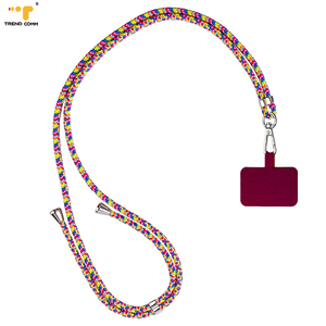 Funda Universal para teléfono móvil, cordón de colores con Clip desmontable, Parche de correa para el cuello, venta al por mayor - Product Image 3