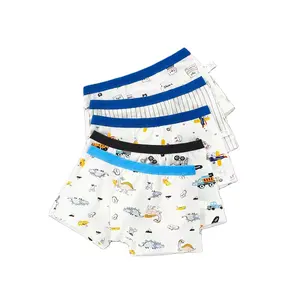 Impression personnalisée en gros sous-vêtements pour enfants culotte imprimée mignon bébé garçon boxeurs coton garçons sous-vêtements