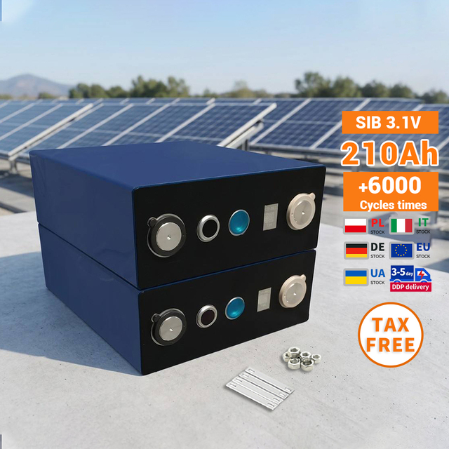 3.1V 210Ah Sodium Ion Na Ion Battery SIB 3.2V 220Ah 280Ah Rechargeable Prismatic Cell for Energy Storage System