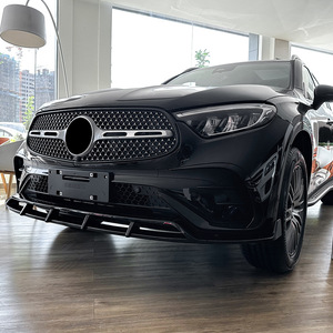 Amp-Z Mercedes-Benz Glc-Class X254 Front Bumper Lip Splitter Piano Black Carbon Fiber Texture 2023+ - Product Image 3