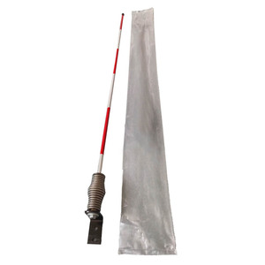 Ensemble d'antennes de volley-ball d'intérieur en fibre de verre solide, légères, durables, résistantes aux chocs, à fort rebond, à fixation par pince, 71 pouces de long, rouge/blanc - Product Image 2