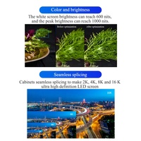 Pantalla LED COB para Interiores, Ultra HD, Formato 16:9, Delgada, de 108, 136, 163 y 190 Pulgadas, 4K, Micro LED, para Video Wall y TV Doméstica, P1.2 P0.9, con Certificación CE UL