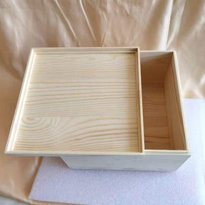 Pine Wood Rectangular <b>Box</b> With Lid 13cm High Jewelry Storage Desktop Organizer Solid Wood <b>Small</b> Chest For Gifts - Product Image 3
