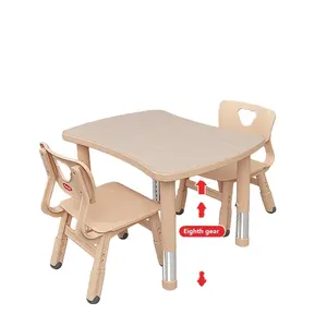 Hot sale kids gaming table and chair set children montessori furniture table for study for girls and boys