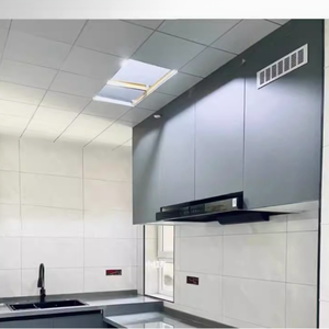 Ais Modern tasarımlar yüksek son ekonomik özel mobilya çin'den kullanılan küçük tam <span class=keywords><strong>L</strong></span> şekilli melamin mutfak dolapları - Product Image 2