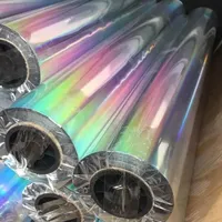Vinilo de Corte Holográfico de PVC ELY127 al por Mayor, Láminas y Rollos de Vinilo Autoadhesivo que Cambia de Color para Rotulación