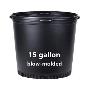 Vasi da vivaio in plastica nera personalizzabili, di grado commerciale in HDPE con fori - Ecologici e resistenti per uso domestico e giardinaggio - Product Image 6
