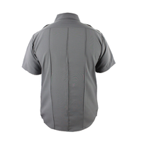 Prix d'usine OEM Chemise d'uniforme en coton et polyester à manches courtes pour hommes Chemises de travail bleu marine et noir pour la sécurité des gardes