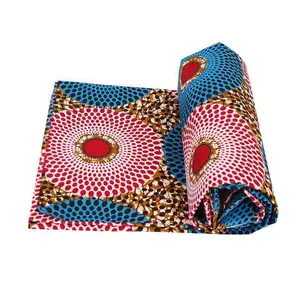 Wrapper batik ankara kain Afrika phoenix hitarget real wax cetak hollandais lilin super grosir katun kain Belanda