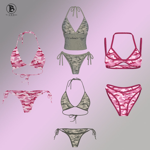 Costume da Bagno Estivo 2026, Bikini Personalizzati con Logo, Abbigliamento da Spiaggia, Costume da Bagno da <span class=keywords><strong>Donna</strong></span> in 2 Pezzi ad Asciugatura Rapida - Product Image 1