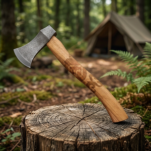 Hache de survie tactique industrielle en acier à haute teneur en carbone, durable, pour l'extérieur, outil multifonctionnel personnalisé pour le camping, vente en gros - Product Image 3