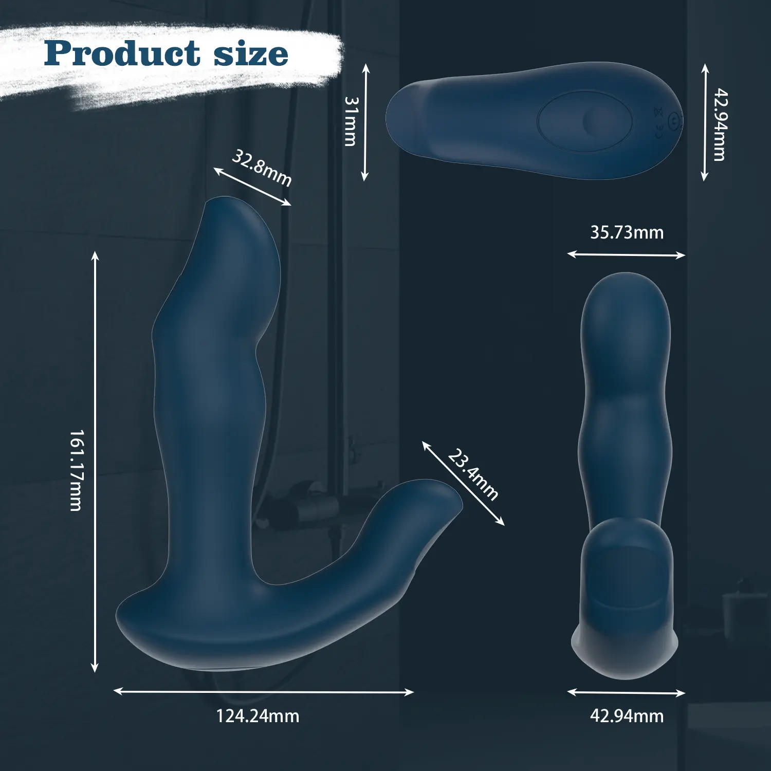 Plug anal en silicone à 2 têtes vibrant et puissant, masseur de prostate, vibromasseur masculin anal pour hommes, sex toys avec télécommande