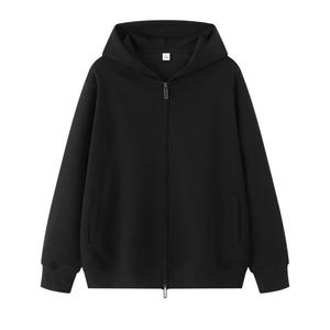 Sweat à capuche zippé personnalisé pour homme, logo sur mesure, vente en gros, haute qualité, poids lourd, plusieurs couleurs, coupe oversize - Product Image 3
