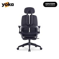 Nouvelle chaise de bureau en tissu avec repose-pieds, dossier ergonomique et réglages multiples, personnalisable directement de l'usine pour l'étude et le travail