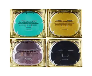 Private Label koreanische Hautpflege Kollagen Kristall Spa 24 Karat Gold White ning feuchtigkeit spendende feuchtigkeit spendende Gesichts maske Beauty Sheet OEM