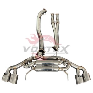 ท่อไอเสียวาล์วทรอนิกส์สแตนเลสสตีลประสิทธิภาพสูง Vortex สำหรับรถยนต์นิสสัน GTR R35 พร้อมท่อ Y และระบบควบคุมวาล์วสุญญากาศ - Product Image 1